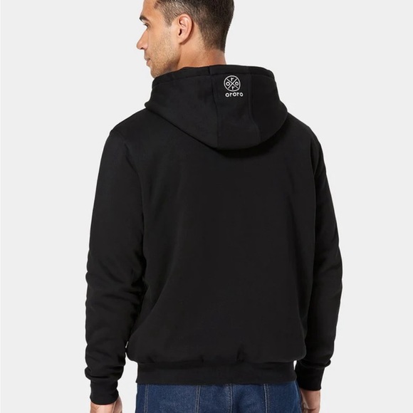 NWT Ororo Heated Apparel Unisex Fleece Black Heated Jacket w Battery Pack - XL - Picture 7 of 12